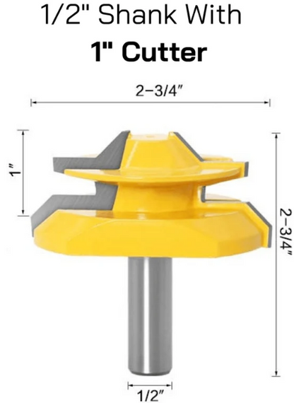 CraftYard™ 45°-Gehrungsfräser - 1/2" Schaft 